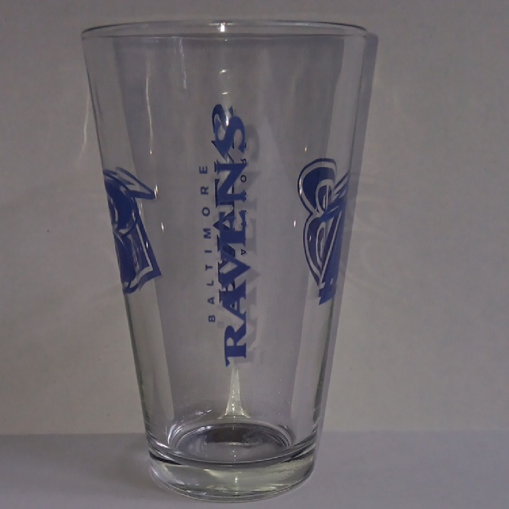 NFL BALTIMORE RAVENS BLUE PINT GLASS